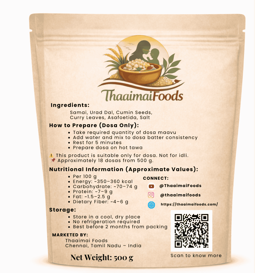 Solam (Jowar) Instant Dosa Maavu